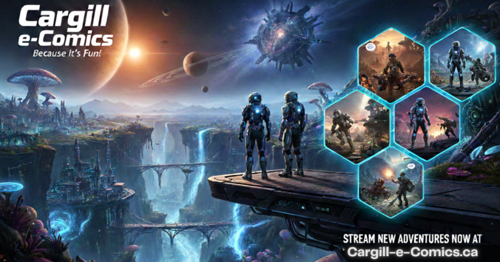 Wayne A. Cargill ~ Client Scout graphic design of e-Entertainment Cargill e-Comics Because It's Fun!